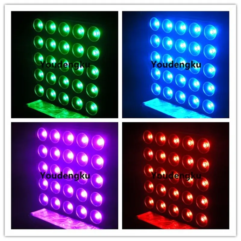 4 pieces DMX Matrix 25x10w led audience blinder light rgbw 4 in1 led matrix blinder beam stage light