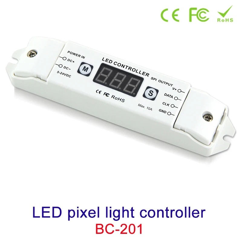 NEW LED Pixel SPI Strip Controller RGB RGBW Dimmer DC5V-24V Digital Addressable Control 2801 2811 2812 8806 IC Tape Strip Lights