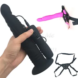 7 Speeds Realistic Big Dildo Vibrator for Women Silicone Strap on Huge Dildo Suction Cup Anal Vibrators Butt Plug Adult Sex Toys