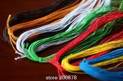 12M Beaded Elastic Rope Colorful Bracelets Rosary Beads Multi-colored Cord Beading Accessories 1mm