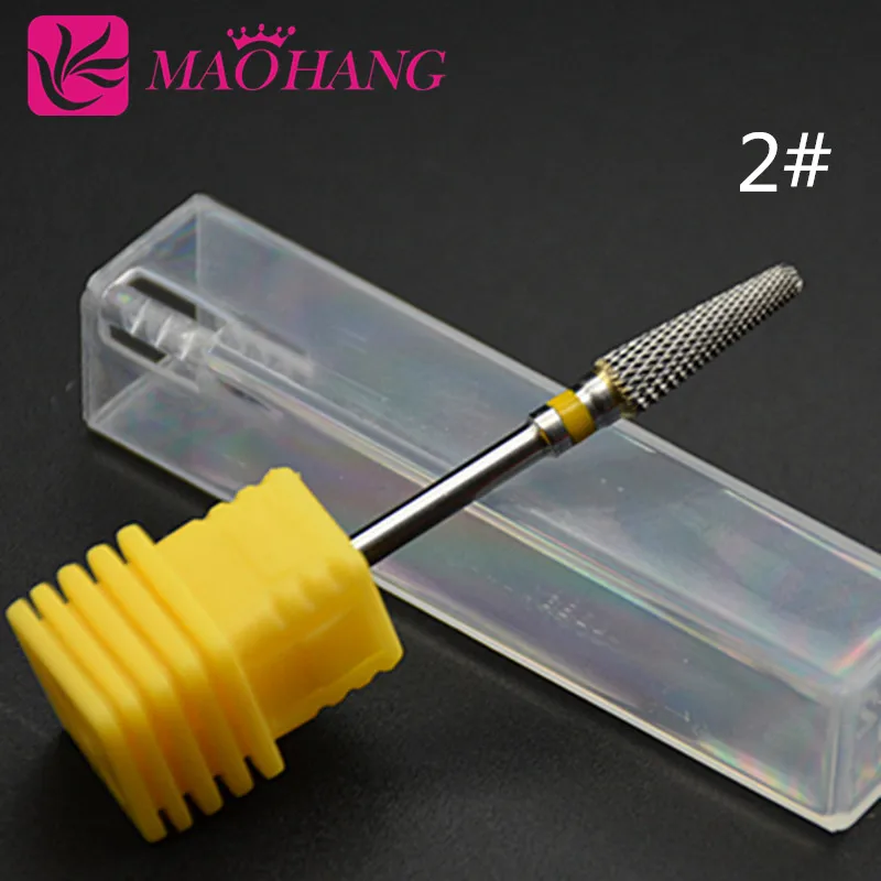 Maohand-broca elétrica de unhas, 1 peça, cerâmica, máquina de pedicure, remoção de calos de unhas, 3/32 ", haste, ferramentas