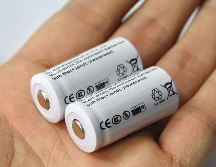 4 szt. 2200mAH 3.7V CR123A 123A 16340 akumulator litowo-jonowy do latarki