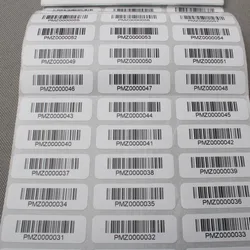 1x3cm barcode sticker printing custom adhesive label 1000pcs/ lot