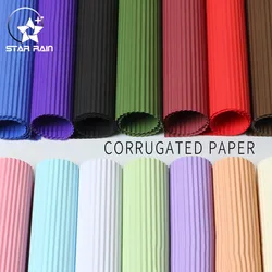 20pcs corrugated paper wrapping flower packaging papers flowers gifts packing flower bouquet wedding decor wrapping paper decor