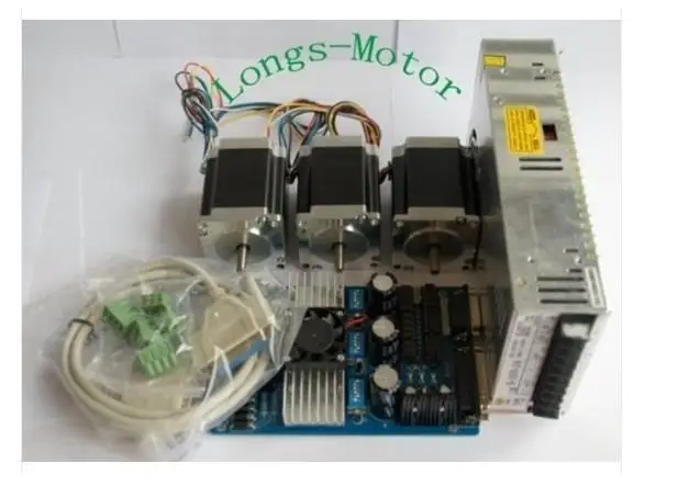 Shipfrom German WH 3Axis Nema 23 Stepper Motor 272oz-in 4wires 3.0A & Driver for CNC Router Plasma