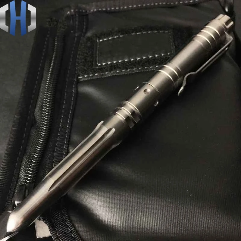 EDC Titanium Alloy Tactical Pen Self-defense Multi-function Signature Pen Self-defense Broken Window Life-saving Hammer Tool