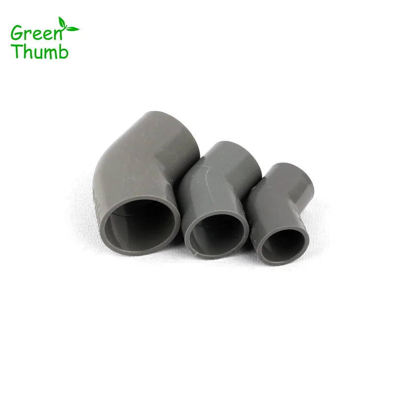 6pcs Inner Diameter 20mm PVC Joints 45 Degree Elbow Hose Connector for Garden Micro Drip Irrigation Water Tank Fittings