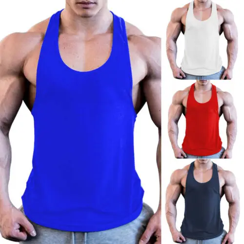 

Summer Men Cotton Vest Casual Workout Bodybuilding Tanks Top Mens Muscle Clothing Stringer Tees Tops New Arrival