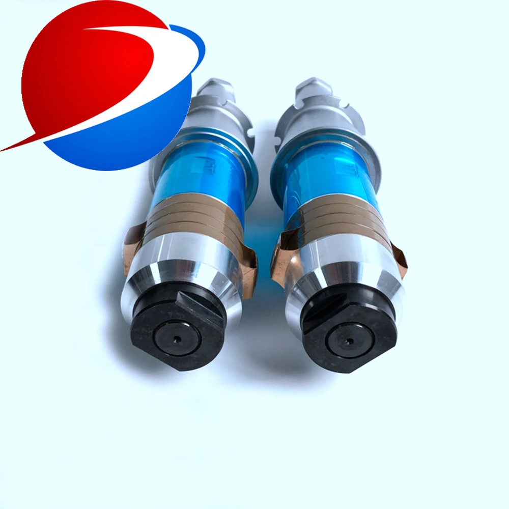 Ad alta potenza piezoelettrico saldatore ad ultrasuoni trasduttore 1000W 15khz per la saldatura di plastica macchina e macchina di taglio trasduttore