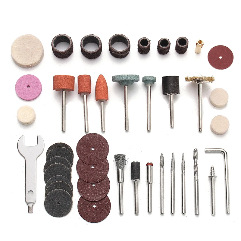 40Pcs x Rotary Power Tool Accessory Set For 1/8'' Shank Sanding Grinder Polish Accessories