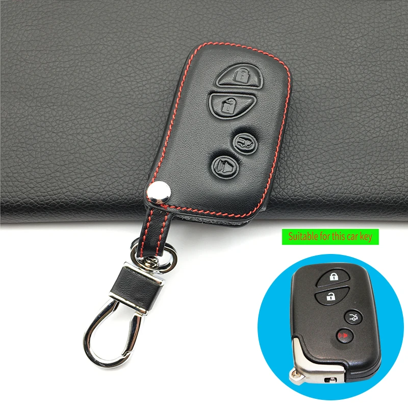 Leather car key case key cover for Lexus rx270 2011 2013 GS RX IS ES GX LX RC 200 250 350 LS 450H 300HKey case accessories shell