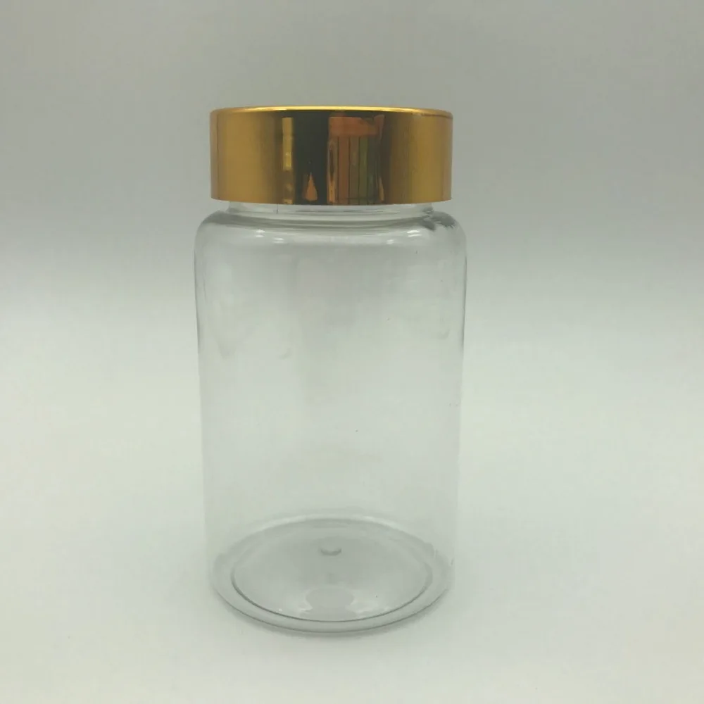 100pcs 100ml Transparent Bottles, Packing Bottles, Empty Capsules Bottles, Pills Bottles, Powder Bottles--3 Colors MetalCaps