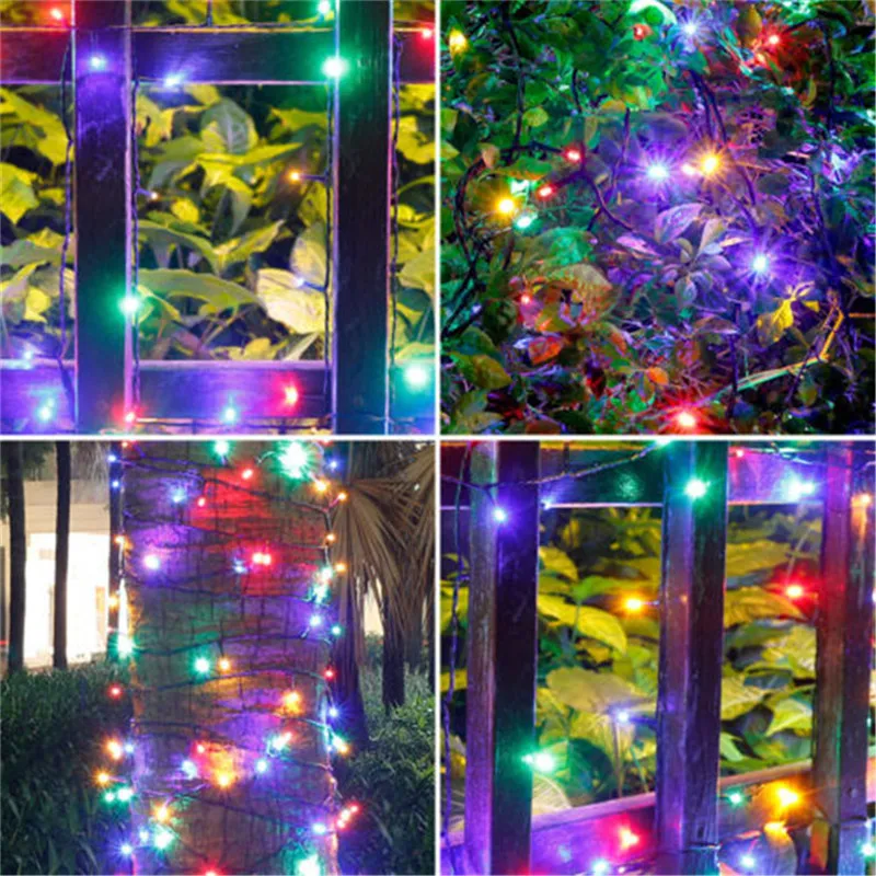 Solar LED String Light Christmas Light Garland 50/100 LED Fairy Lights With Battery Outdoor Garden Party Tree Wedding Decor