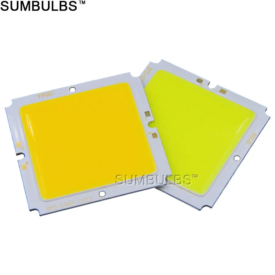 

69x69MM 30W Square LED COB Light DC36-40V Super Bright Warm Pure White LED Lighting Chip Bulbs for Panel Flood Lights Spotlight