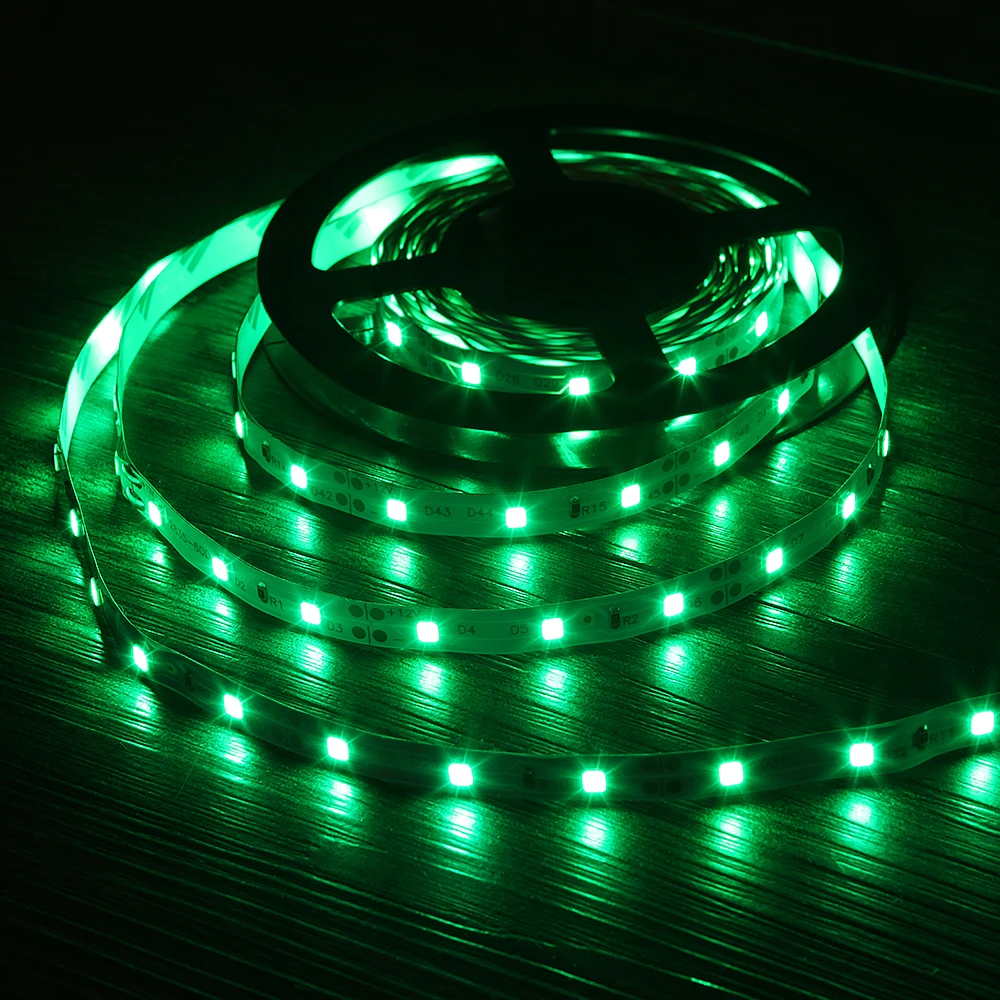 Bande Lumineuse LED SMD 2835, Rouge, Vert, Bleu, Blanc Chaud, Froid, Flexible, Diode, Ruban, Lampe, 5m, 300, RGB, DC 12V