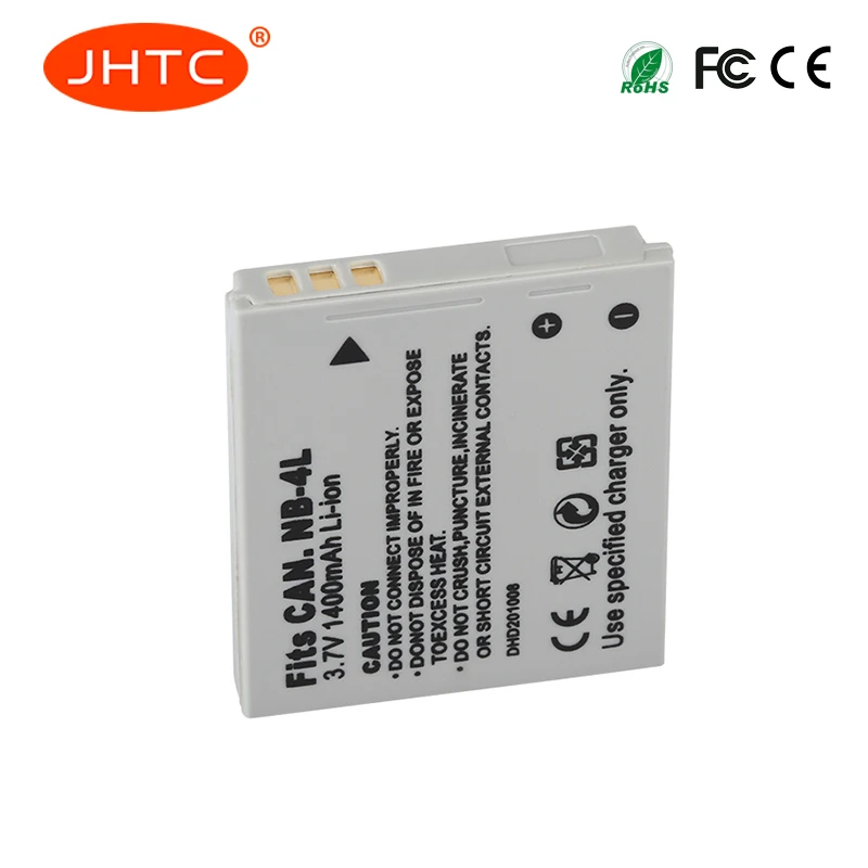 Batteria NB-4L 4L per Canon IXUS 30 40 50 55 60 65 80 100 I20 110 115 120 130 IS 117 220 225 230 255 NB 4L 1400mAh batterie