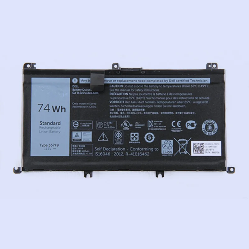 New Original Laptop Replacement Li-ion Battery for Dell Inspiron 15- 7000 7559 7557 7566 7567 5576 357F9 INS15PD-1548B 74WH