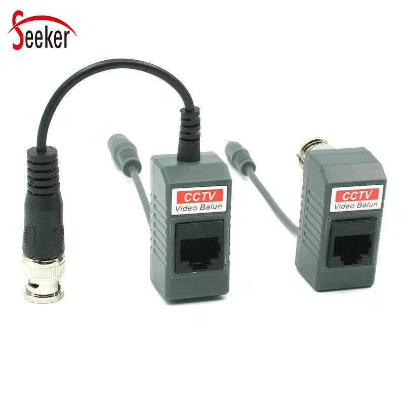 2 sztuk/1 para CCTV części bezpieczeństwa poe mocy Audio wideo 3 w 1 moc wideo 2 w 1 pasywny Transceiver wideo Balun Coax Rj45 Balun