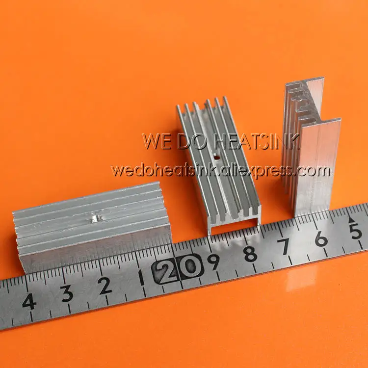 WE DO HEATSINK 20pcs 40x14.5x9.5mm Aluminum Heatsink Radiator TO-220 TO220 Heatsinks With M3 Screw Hole