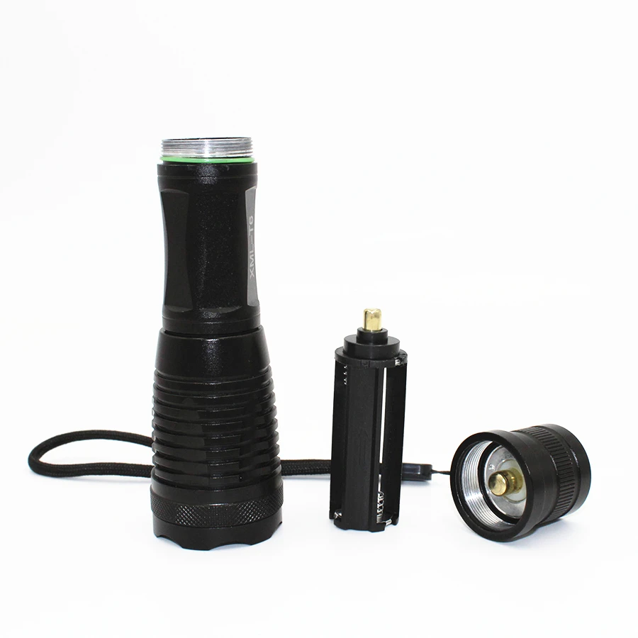 XML T6 1000LM LED Flashlight 5 Mode Adjustable Torch Lamp Night Lighting Outdoor Camping Hiking + 18650 Battery + Charger