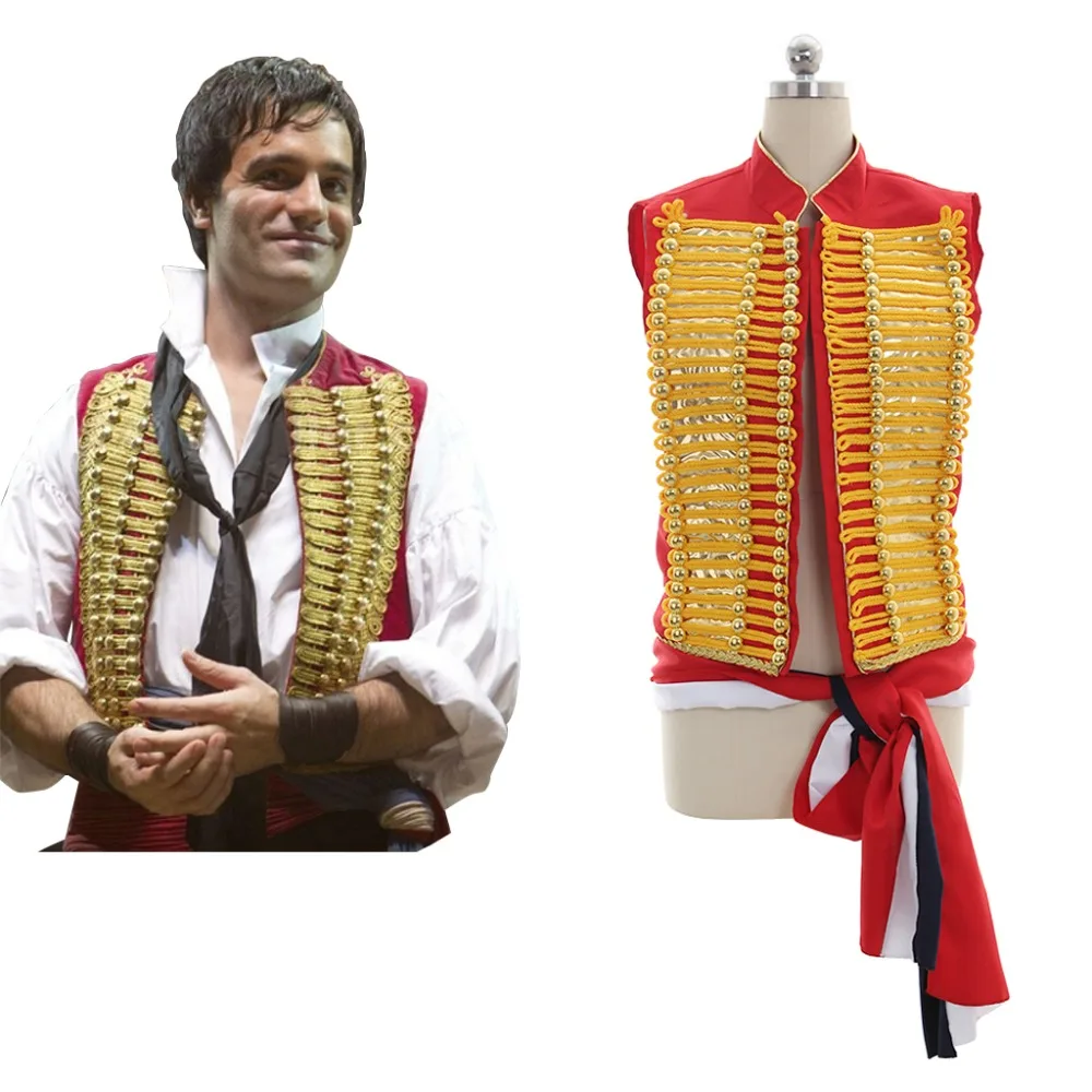 

Cosplaydiy Musical Les Miserables Enjolras Vest Sash Jacket Costume Men Performance Uniform L320