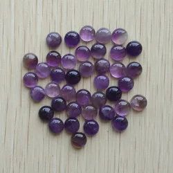 Wholesale 50pcs/lot 8mm fashion good quality Natural stone round cab cabochon beads for jewelry Accessories free shipping