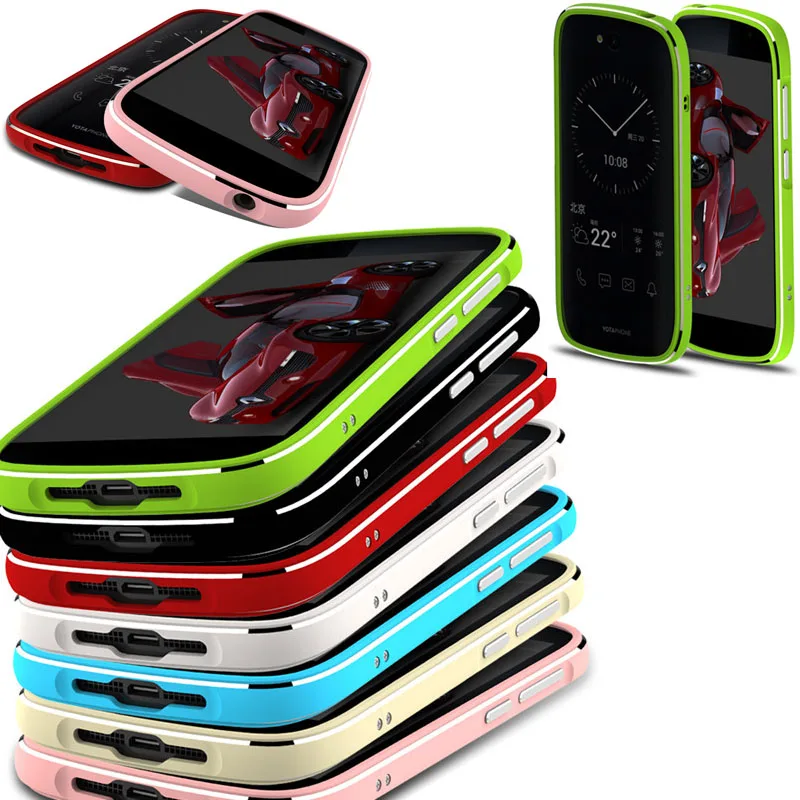 

Чехол-бампер Yotaphone2 в металлической оправе, чехол-накладка для Yotaphone 2 Yota Phone 2, алюминиевый светильник, 7 цветов