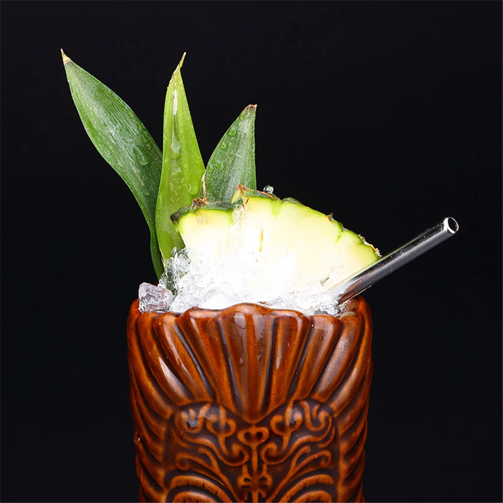 550ml Hawaii Ceramic Tiki Mug Creative Porcelain Beer Wine Mug Cup