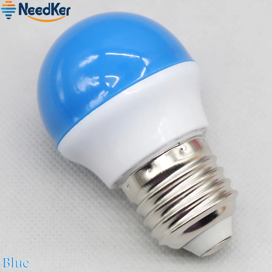 NeedKer E27 LED Bulbs 3W SMD2835 Colorfull LED Lighting White/Yellow/Red/Green/Blue Decorative Lamp AC 110V 220V 240V for Party