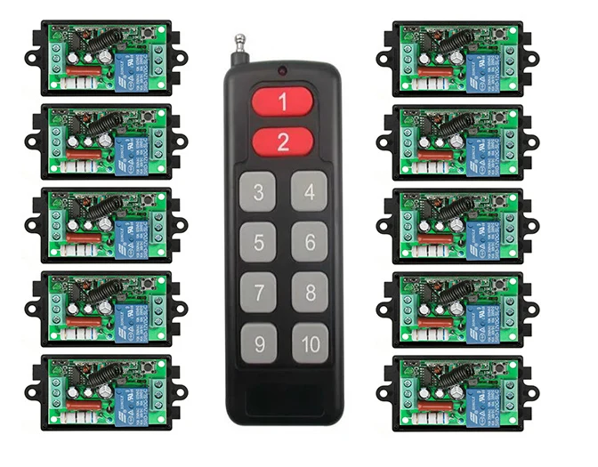 

1000M Long Range AC220V 1CH RF wireless remote control switch system transmitter & receiver relay Learning Code/lamp/ window