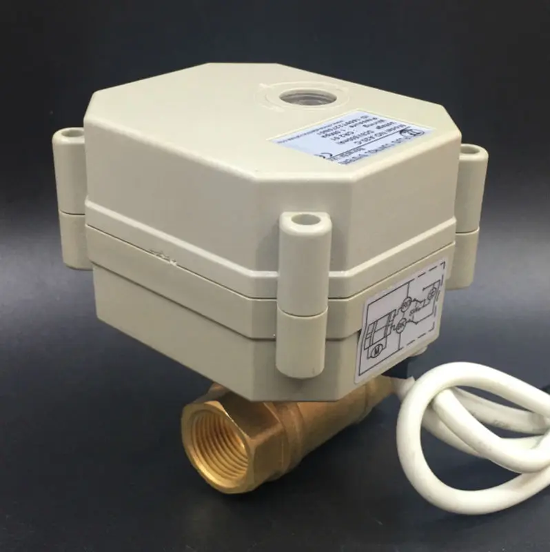 DC12V DC24V Regulating Valve TFM10-B2-C New 2 Way Brass DN10 3/8'' Signal 0-5V 0-10V or 4-20mA For Water Proportional Control