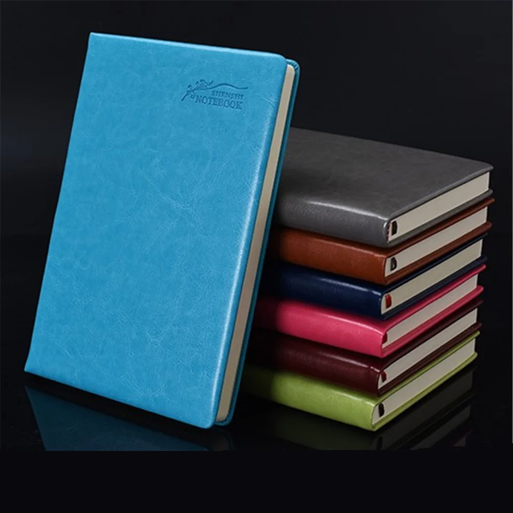 one Pieces High Quality A6 Notebook Faux Leather Business Composition Book Office Supplies