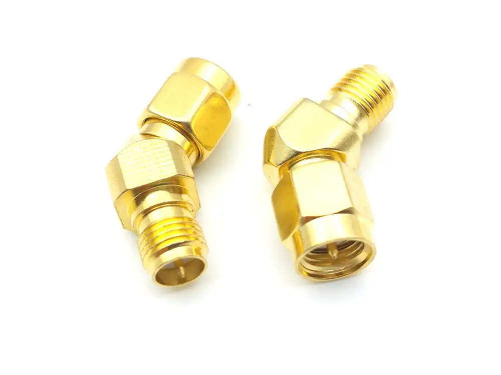 100pcs sma male to rp-sma female 45 Degree Antenna Adapter Connector