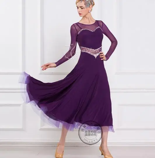 

Ballroom dress purple ballroom woman dress ballroom dress dance ballroom dance costumes size S,M,L,XL,XXL