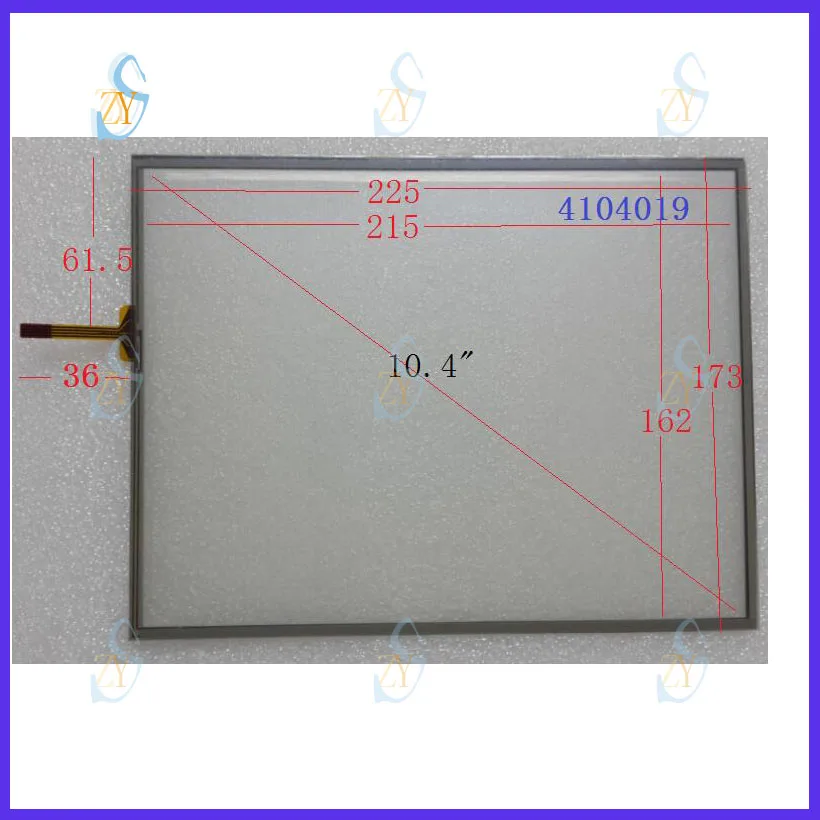 

ZhiYuSun 10,4 дюймовый 225 мм * 173 мм сенсорный экран совместимый с 4104019 для промышленного управления экран дисплея 225*173 бесплатная доставка