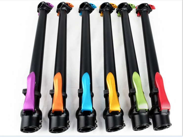 

Aluminum folding bike folding riser to riser integrated head tube quick release folding handlebar stem toothless