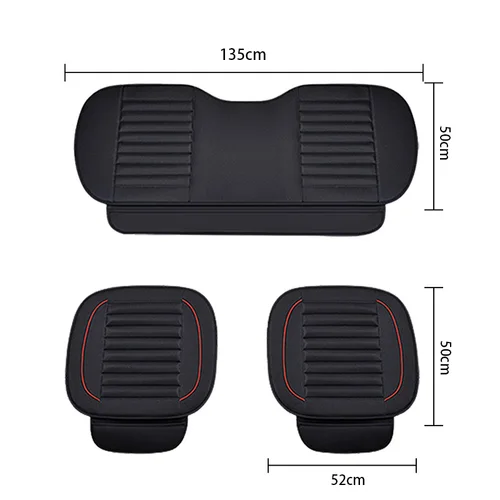 Imagen 2 del producto SEAMETAL-funda de asiento de cuero Pu para coche, fundas interiores para asientos de automóviles, cojín, Protector Universal, alfombrillas para asiento, accesorios para automóvil