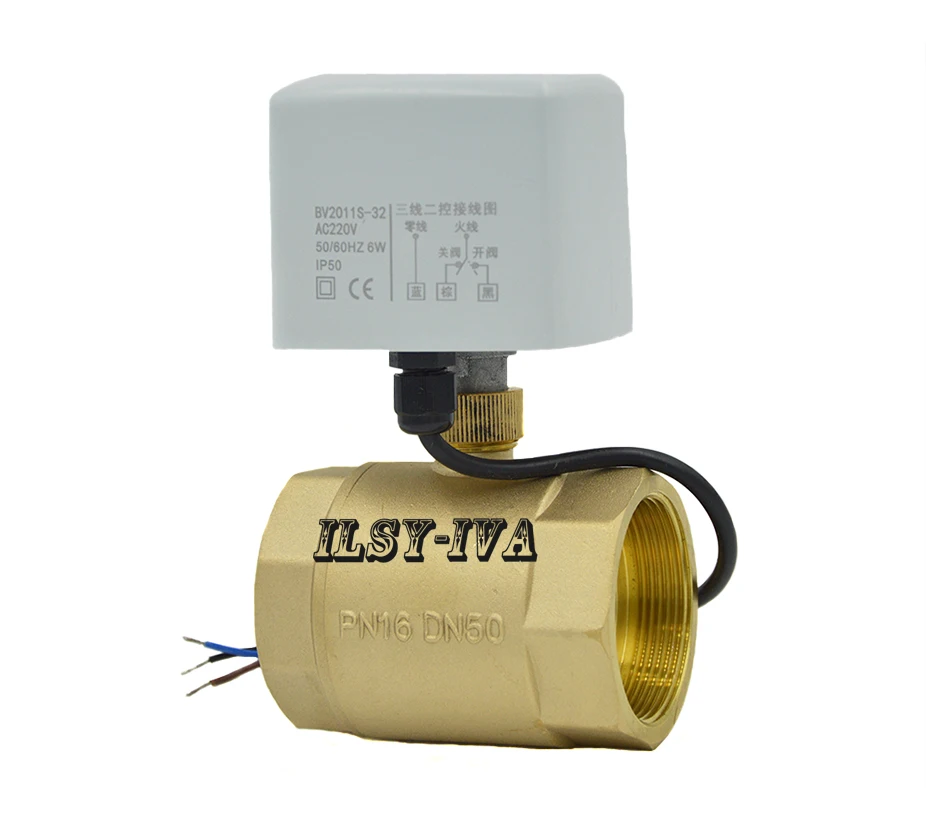 

2017 new 3 way brass electrical ball valve, DN15 to DN40 T-type Motorized Ball Valve