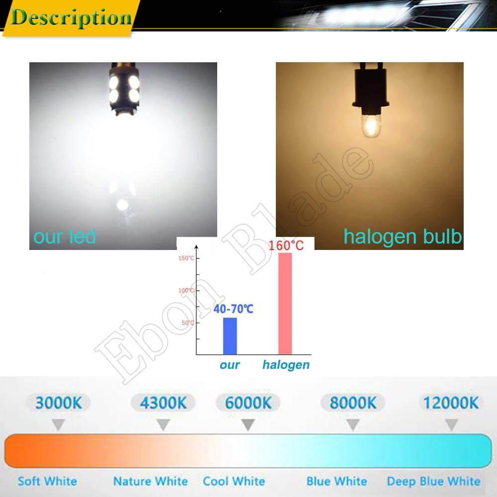 Pair E10 Screw LED Bulbs For Focus Flashlight Replacement Bulb 3V 6V 12V 24V DC 1447 Torch Work Light Lamp 9SMD 5050 Warm/White