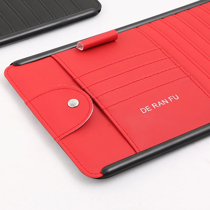 CD/DVD Wallet for Car Interior Storage with Card Sunglasses Holder for BMW Sun Visor DVD Bag for Toyota Auto Origizer Vehicel - Image 6