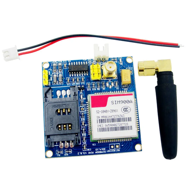 1PCS New SIM900A V4.0 Kit Wireless Extension Module GSM GPRS Board Antenna Tested Worldwide Store