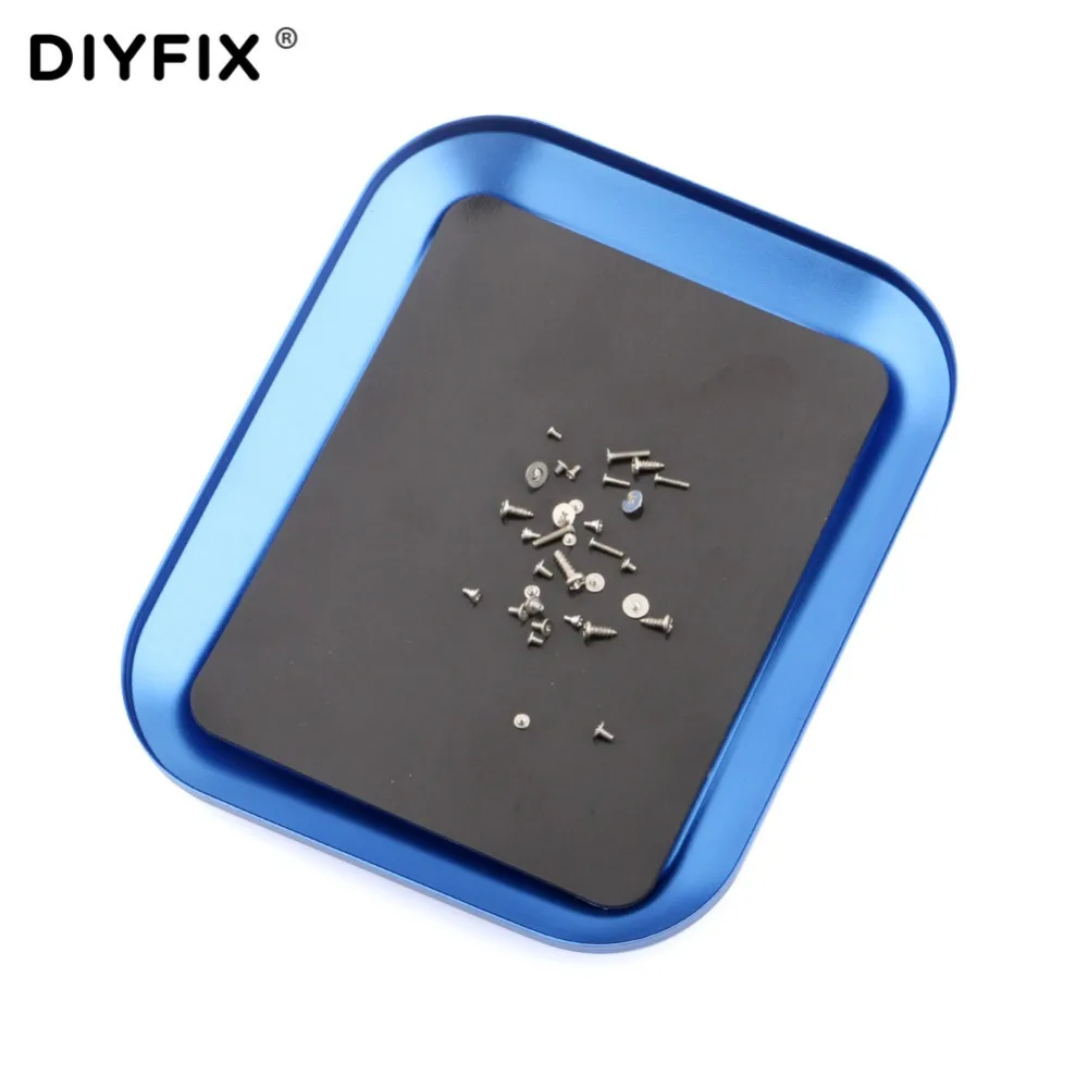 DIYFIX ถาดสกรูแม่เหล็กแผ่นอลูมิเนียมสกรูถาดสำหรับ RC รถรถบรรทุก RC รุ่น Electronics ซ่อมมือเครื่องมือ