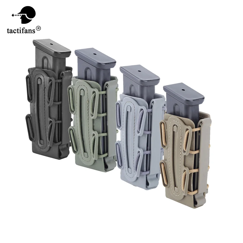 9mm Molle Pistol Mag Magazine Pouch Holster Fastmag with Belt Clip Molle Soft Shell Mag Pouch Plastic Pouch