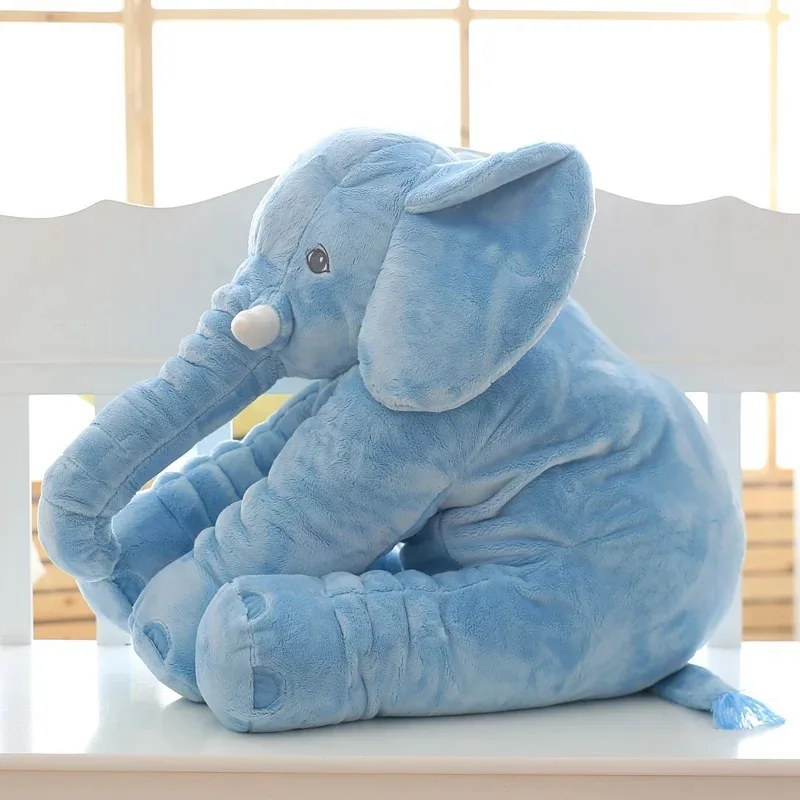 new creative blue elephant toy plush soft elephant pillow gift doll about 52x45cm 0213