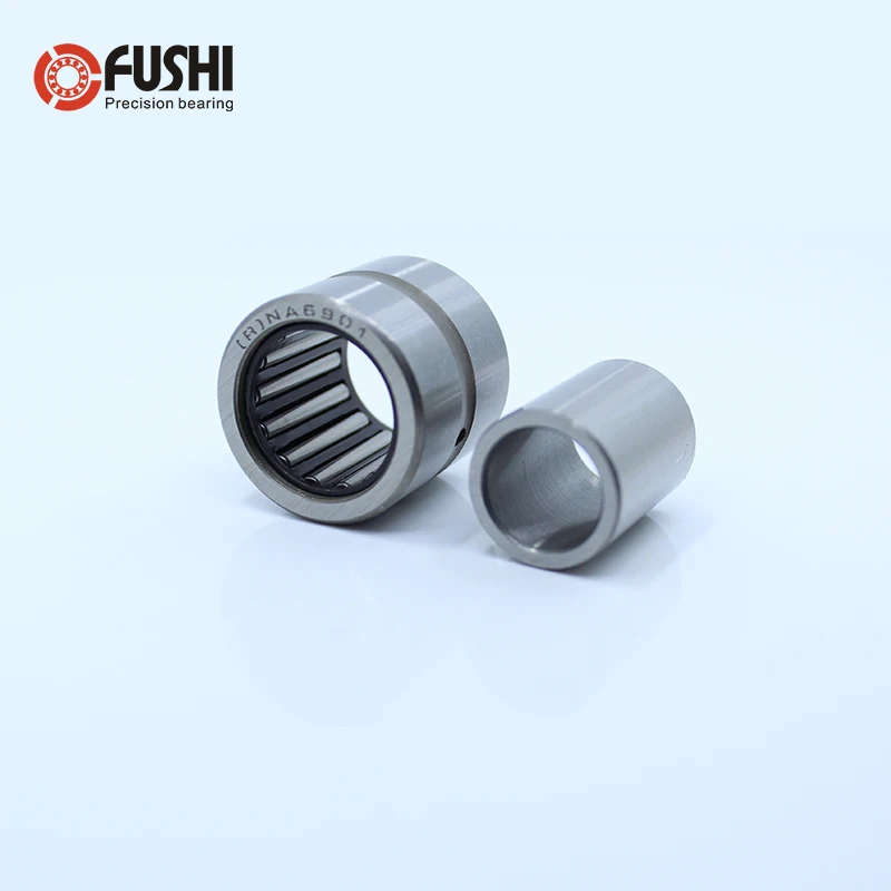 NA6901 Rolamento 12*24*22mm (1 PC) collar sólidos Rolamentos de Rolos de Agulhas Com Anel Interno 6534901 6254901/UM Rolamento