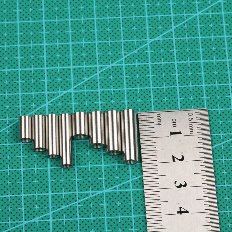 20 Pieces Lot M4 Screw Connect Rod Knife Handle Screw Cylindrical Nuts Connecting Pipe Rivet M4 Thread
