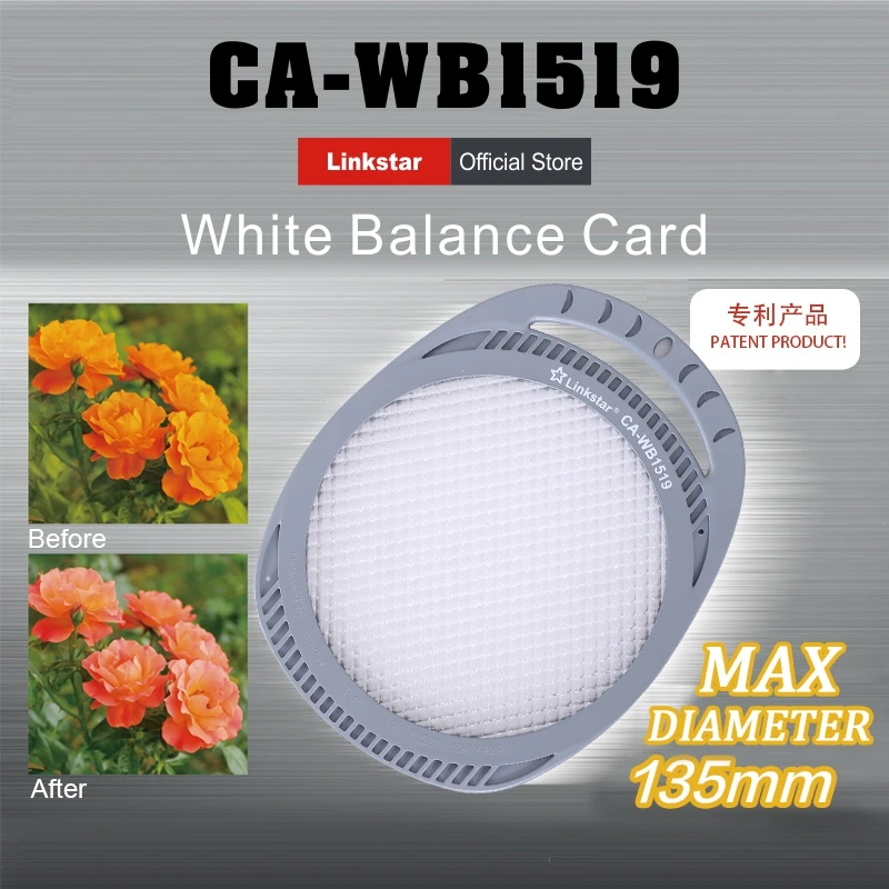 HK LINKSTAR 85/135mm White Balance Lens Cap with WB Filter Mount for Canon Nikon Sony Pentax Digital Camera Filter/Lens