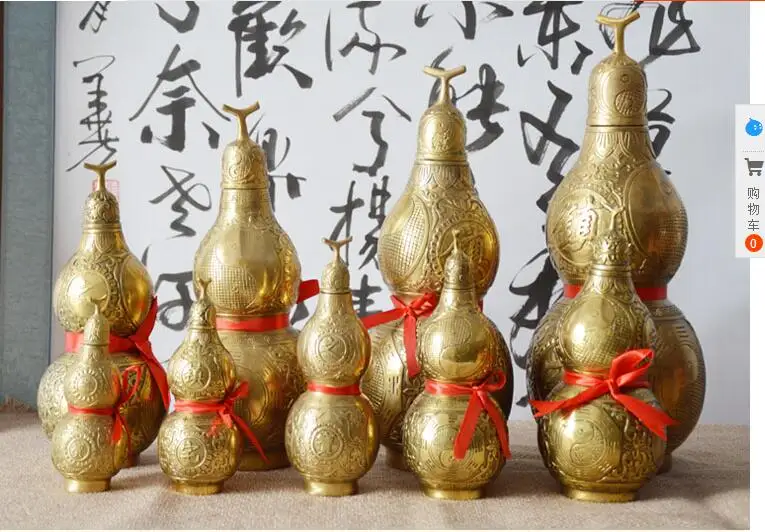 

inch copper ornaments lucky talisman gossip gourd defends Home Furnishing crafts decoration