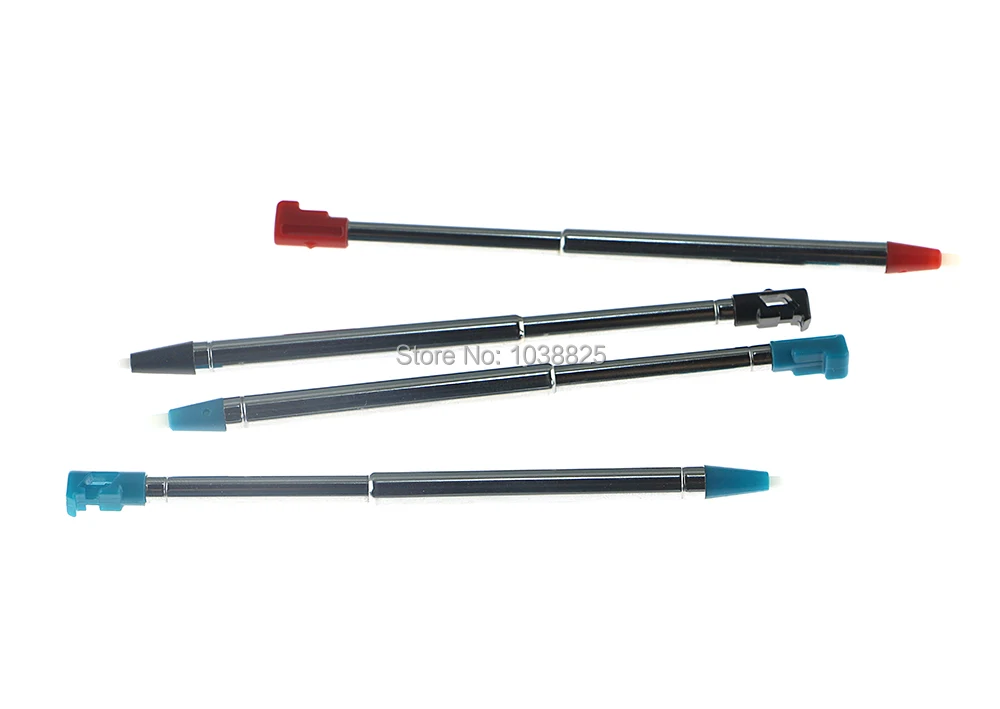 100pcs/lot Retractable Metal Touch Screen Pen for Nintendo 3DS Stylus