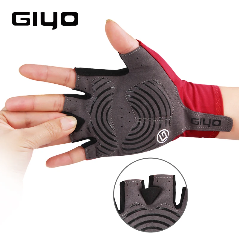 Giyo Cycling Gloves Half Finger Gel Sports Racing Bicycle Mittens Women Men Summer Road Bike Gloves MTB Luva Guantes Ciclismo